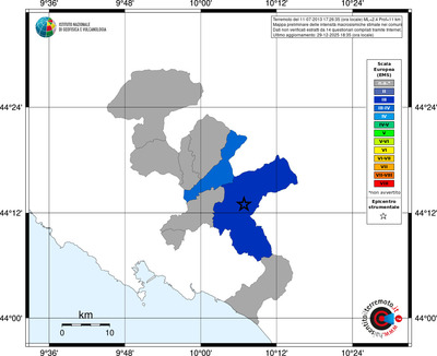 Mappa EMS - territori comuni