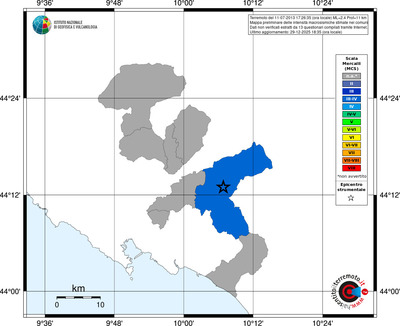 Mappa MCS - territori comuni