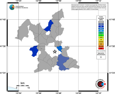 Mappa EMS - territori comuni