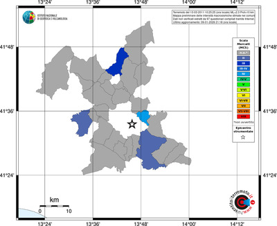 Mappa MCS - territori comuni