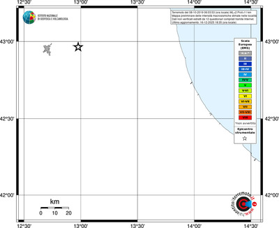 Mappa EMS - territori località