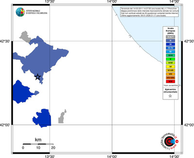 Mappa EMS - territori comuni