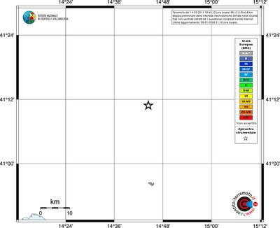 Mappa EMS - territori località