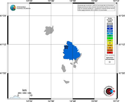 Mappa EMS - territori comuni