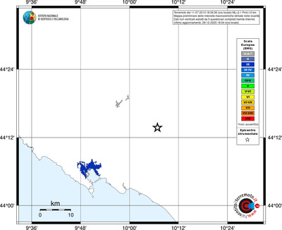 Mappa EMS - territori località