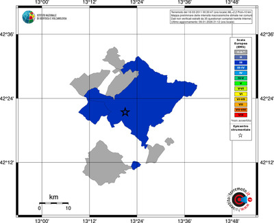 Mappa EMS - territori comuni