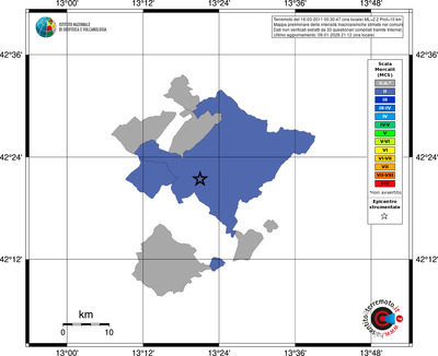 Mappa MCS - territori comuni