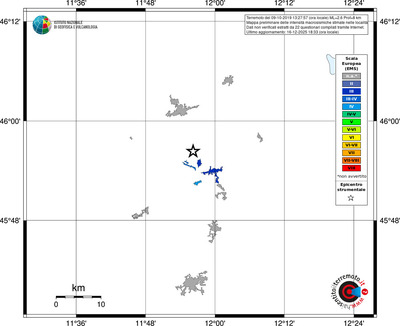 Mappa EMS - territori località