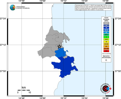 Mappa EMS - territori comuni
