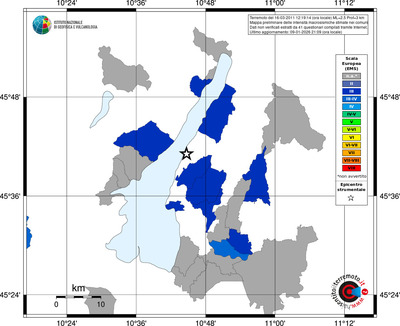 Mappa EMS - territori comuni