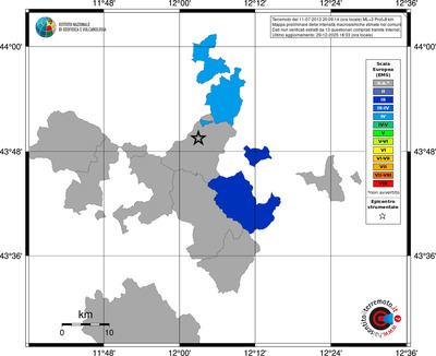 Mappa EMS - territori comuni