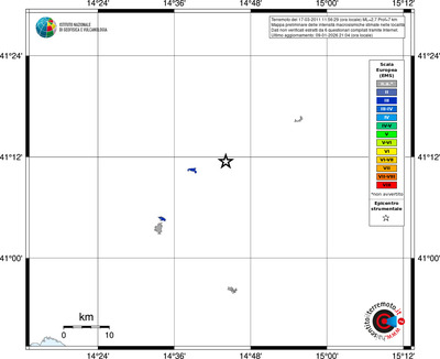 Mappa EMS - territori località