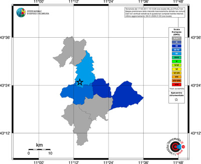 Mappa EMS - territori comuni