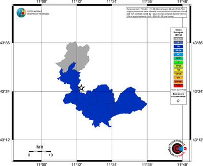 Mappa EMS - territori comuni