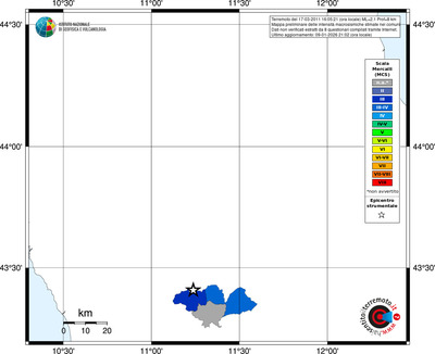 Mappa MCS - territori comuni