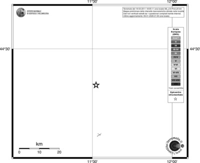 Mappa EMS - territori località
