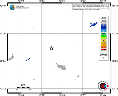 Mappa EMS - territori località