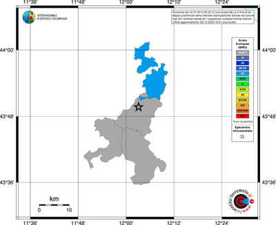 Mappa EMS - territori comuni