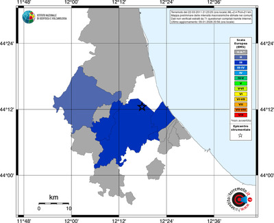 Mappa EMS - territori comuni