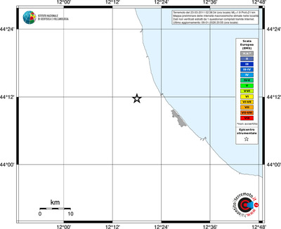 Mappa EMS - territori località