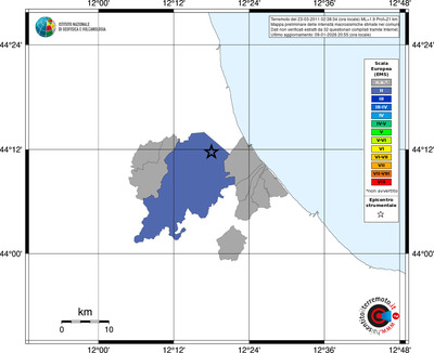 Mappa EMS - territori comuni