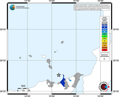 Mappa EMS - territori comuni