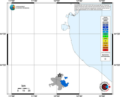 Mappa EMS - territori comuni