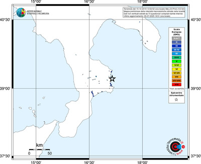 Mappa EMS - territori delle località