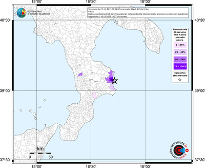 Mappa territorio comunale con almeno 3 questionari