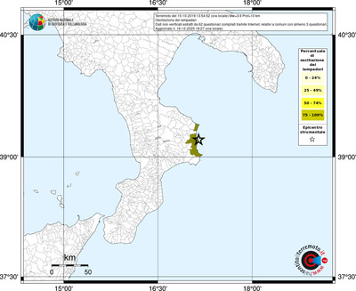 Mappa territorio comunale con almeno 3 questionari