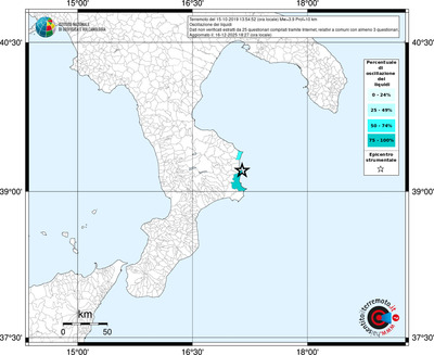Mappa territorio comunale con almeno 3 questionari