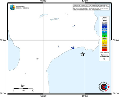 Mappa EMS - territori località