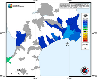 Mappa EMS - territori comuni
