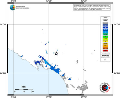 Mappa EMS - territori località