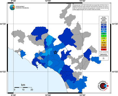 Mappa EMS - territori comuni
