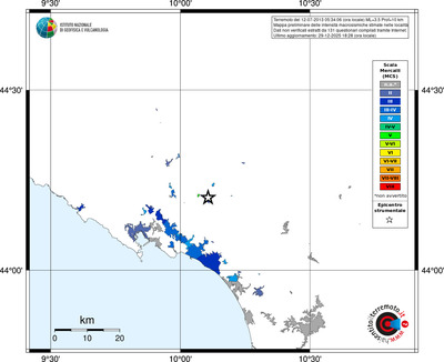 Mappa MCS - territori località