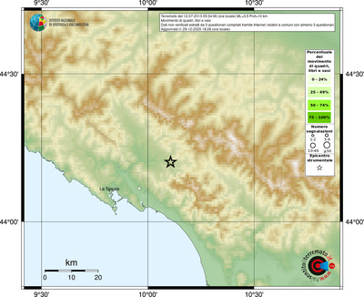 Mappa comuni con almeno 3 questionari