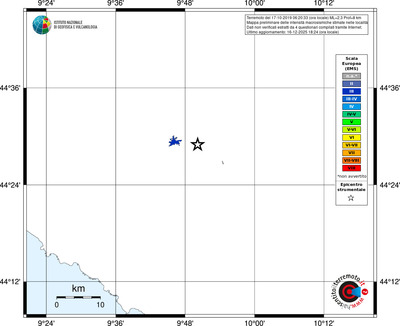 Mappa EMS - territori località