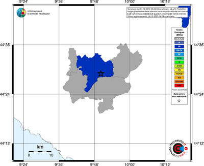 Mappa EMS - territori comuni