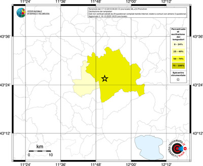 Mappa territorio comunale con almeno 3 questionari