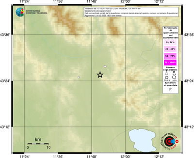Mappa comuni con almeno 3 questionari