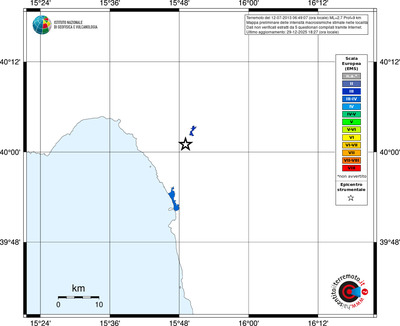 Mappa EMS - territori località