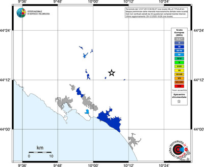 Mappa EMS - territori località