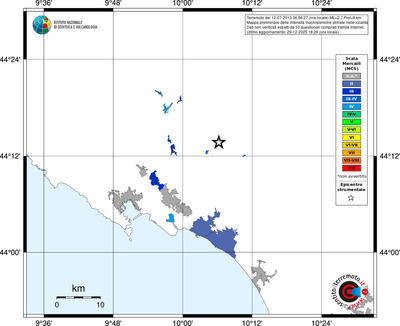 Mappa MCS - territori località