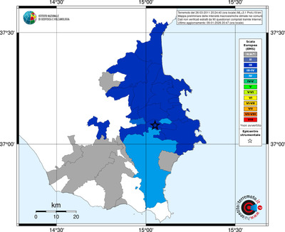 Mappa EMS - territori comuni