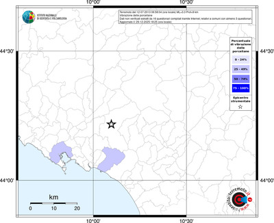 Mappa territorio comunale con almeno 3 questionari