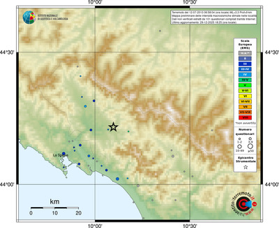 Mappa EMS - località