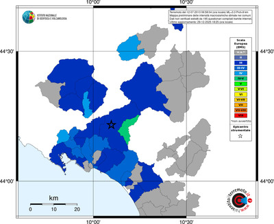 Mappa EMS - territori comuni