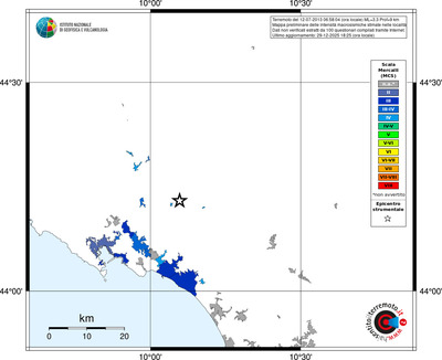 Mappa MCS - territori località