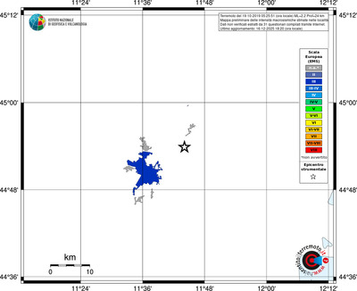 Mappa EMS - territori località